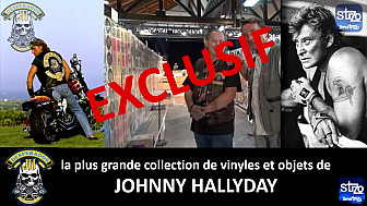 EXCLUSIF -  Découvrez la plus grande collection d'objets et Vinyles de Johnny HALLYDAY 